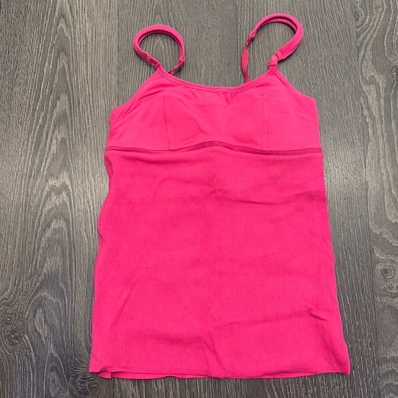 vintage lululemon tank with adjustable straps in sonic pink - Picture 1 of 2